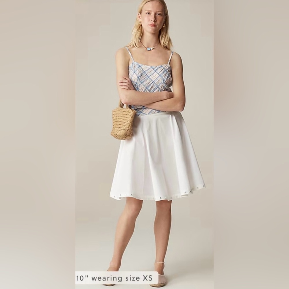 J.Crew Circle skirt with mirror embellishments
